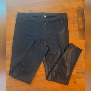 NWOT G by Guess Large Black Pleather Pants